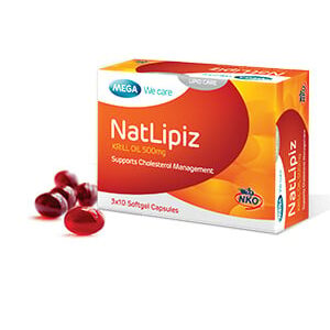 Natlipiz MEGA We care Viên uống Duy trì cholesterol tốt trong máu tăng cường omega 3 cần thiết phụ nữ mang thai